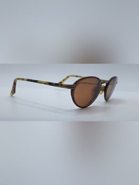 Capezio 5 Tortoise Gold Oval Antique Sunglasses Frames Only